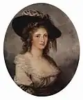 Angelica Kauffman, self-portrait, 1780–1785, a successful painter in her time, she was a great friend of Sir Joshua Reynolds.