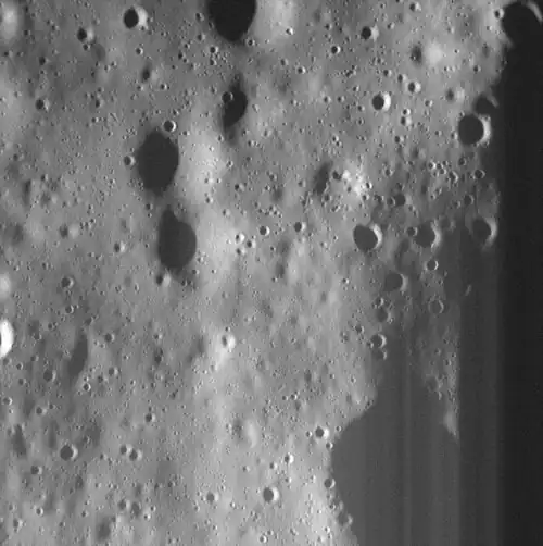 Anguissola crater rim. Image is about 6.7&nbsp;km wide.