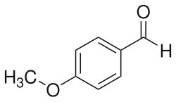 Structural formula of anisaldehyde