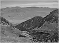 Sawmill Lake and Owens Valley from Sawmill Pass, by Ansel Adams circa 1941
