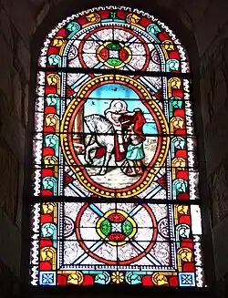 Stained glass of Saint Martin