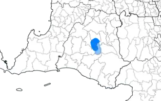 alt= Areas where the Baduy language is spoken predominately areas where the Baduy language is spoken in a minority