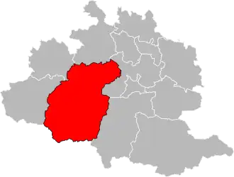 Situation of the canton of Couserans Est in the department of Ariège