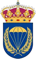 Coat of arms of the Swedish Army Paratroop School (FJS) 1952–1994.