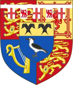 Arms of Birgitte, Duchess of Gloucester.