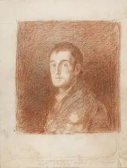 Goya's chalk drawing of Wellington, 1812, British Museum