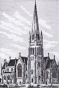 Artist impression of what the completed cathedral would look like