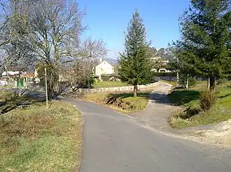 Overview of As Cernadas neighborhood in winter time