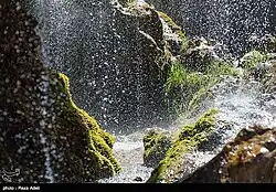 Mossy rocks under the waterfall (2019)