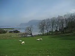 View of the village area