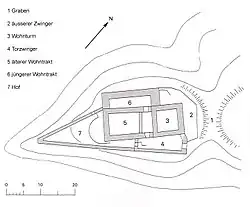 Layout of Castle Neu-Aspermont