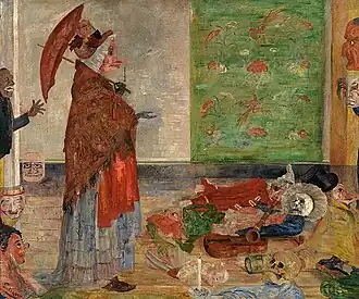 Astonishment of the Mask Wouse (1889), oil on canvas, 131,5 × 109&nbsp;cm, Royal Museum of Fine Arts Antwerp