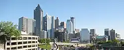 Downtown Atlanta skyline as seen from North Avenue