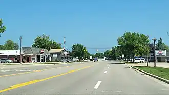 Looking east along U.S. Route 23