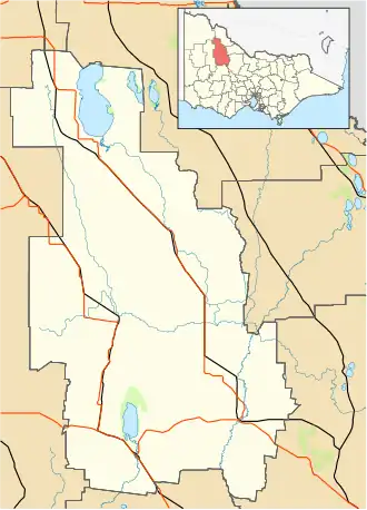 Wycheproof is located in Shire of Buloke