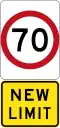 New 70&nbsp;km/h Speed Limit (used in Victoria)