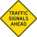 (W3-203) Traffic Signals ahead (used in New South Wales)