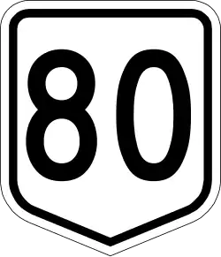 National Route: used in QLD and partly in WA and VIC; remains on old signs in ACT