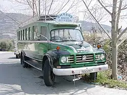 The Bedford TJ trucks were also converted into buses; here in Cyprus
