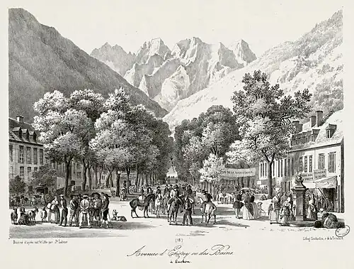 Avenue d'Etigny, in Bagnères-de-Luchon