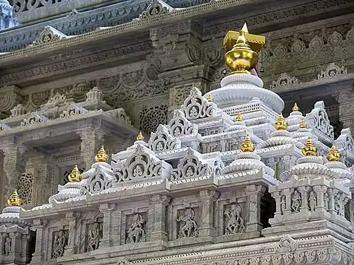 Akshardam New Jersey in Robbinsville, Mercer County, the world's third-largest Hindu temple and the largest in the Western Hemisphere. New Jersey is home to the highest Hindu population per capita in the U.S.
