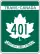 Highway 401 marker