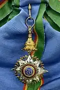 Badge of the Knight Grand Cross (1st Class) of Order of the Crown of Thailand (reverse)