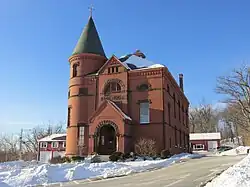Bagg Hall, the town hall of Princeton