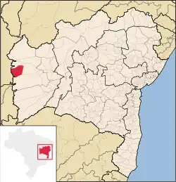 Location of Luís Eduardo Magalhães