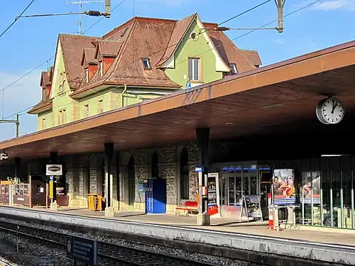 Three-story building