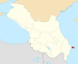 Location in the Caucasus Viceroyalty