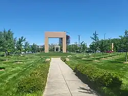 Ballantyne at the intersection of Johnston Rd and Ballantyne Commons Parkway in April 2024