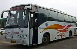 A Volvo B7R of the Karnataka State Road Transport Corporation
