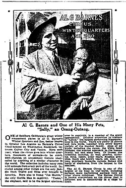 Barnes Zoo ad 1925