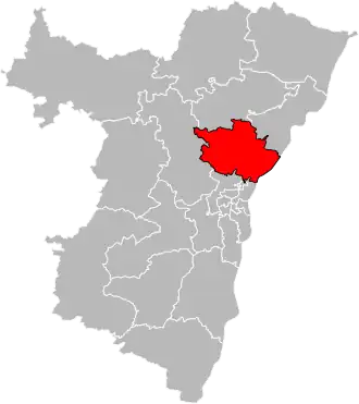 Situation of the canton of Brumath in the department of Bas-Rhin