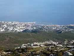 Bastia seen from the "Pigno"