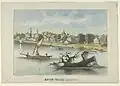 View of Baton Rouge, Louisiana, from the Mississippi River, 1840s