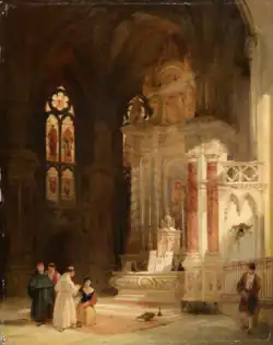 Interior of the Cathedral of Bayonne by David Roberts