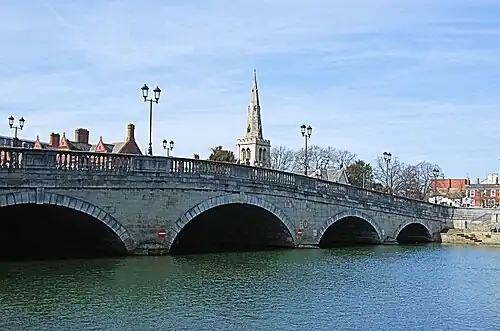 Bedford Bridge on the River Great Ouse (1813). John Wing (1756–1826)