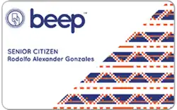 Concessionary card for elderly