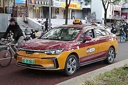 Beijing EU5 taxi (red and yellow)