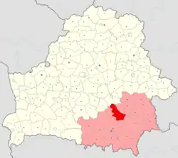 Location of Svyetlahorsk district