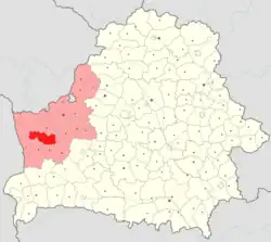 Location of Masty district