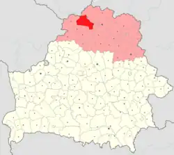 Location of Miory district