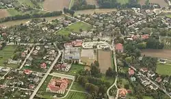Aerial view of Hałcnów