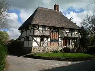 The Yeoman's House, Bignor, West Sussex, England, a three-bay Wealden hall house