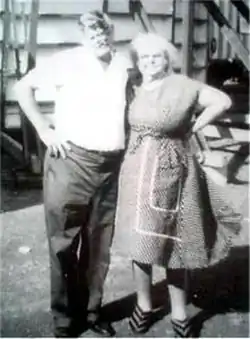 black and white photo of William and Mildred Durks.