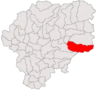 Location in Bistrița-Năsăud County