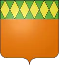 Arms of the commune Tavel, Gard, France.