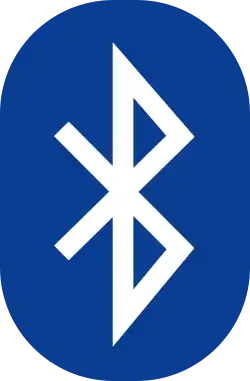 Bluetooth logo (20th/21st-century bind rune of ᛡ (Hagall) and ᛒ (Bjarkan)